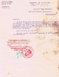 Courrier adressé le 14/03/1928 à I. Benchimol, Chef du Tribunal Rabbinique à Mogador
