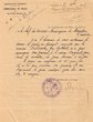 Courrier adressé le 07/12/1923 au Chef des Services Municipaux de Mogador