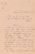 Courrier adressé le 14/08/1924 au Chef des Services Municipaux de Mogador