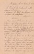 Courrier adressé le 21/12/1923 au Chef des Services Municipaux de Mogador