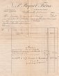 Facture adressée le 04/01/1909 à simon Corcos de Safi