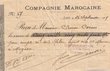 Réçu rédigé le 26/09/1907 pour Simon Corcos
