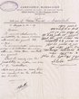 Courrier adressé le 22/02/1909 à Simon Corcos à Marrakech