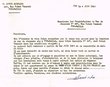 Courrier adressé le 04/06/1956 aux Propriétaires du Rez rue Sabah Ouassah