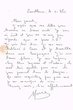Lettre manuscrite d'une fille à ses parents