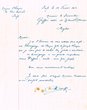 Courrier adressé le 13/02/1944 au Greffier du Tribunal Rabbinique de Mogador