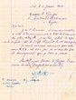 Courrier adressé le 11/01/1944 au Greffier du Tribunal Rabbinique de Mogador