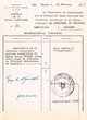 Bordereau d'envoi adressé le 25/02/1946 au Président du Tribunal Rabbinique de Mogador
