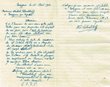 Courrier adressé le 01/04/1946 au Greffier du Tribunal Rabbinique