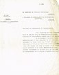 Courrier adressé le 02/08/1946 au Commissaire du Gouvernement Chérifien