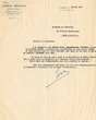 Courrier concernant l'acte de mariage de Rachel Chouraki, épouse de Joseph Medina
