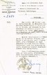 Courrier du 28/11/1947 concernant l'acte de naissance de Isaac Lévy