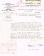 Courrier du 21/03/1956 concernant Abraham Boujo, Huissier au Tribunal Rabbinique de Mogador