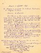 Courrier adressé le 14/07/1949 au Président du Tribunal Rabbinique de Mogador