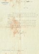 Lettre adressée le 01/08/1918 au Rabbin Samuel Isaac Danan de Fez