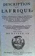Description de l'Afrique contenant Les Noms, la Situation et les Confins de toutes les Parties...