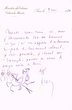 Courrier adressé le 08/11/1929 à Jacques de Cartassac