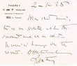 Courrier adressé le 02/01/1925 à Jacques de Cartassac