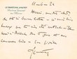 Courrier adressé le 11/06/1924 à Jacques de Cartassac