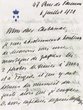 Lettre adressé le 06/07/1921 à Jacques de Cartassac