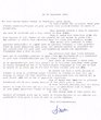 Lettre adressée en 1971 à la famille Hatchwell