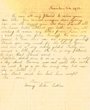 Lettre adressée le 24/11/1912 à Sidney Hatchwell