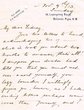 Lettre adressée le 09/11/1913 à Sidney Hatchwell