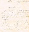Lettre envoyée à Tétouan le 04/07/1922 au cousin de l'expéditrice