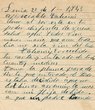Lettre envoyée le 20/01/1943 à Fahami du Maroc