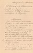 Lettre adressée le 17/11/1924 au Chef des Services Municipaux de Mogador
