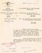 Courrier adressé le 06/11/1947 au Orésident du Tribunal Rabbinique de Mogador