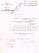 Note de service adressée le 10/02/1955 au Président du Tribunal Rabbinique de Mogador