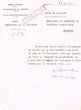 Note de service adressée le 11/12/1956 au Greffier du Tribunal Rabbinique de Mogador