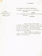Courrier adressé le 27/11/1957 au Conseiller du Gouvernement Chérifien à Rabat
