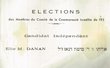 Annonce pour le candidat indépendant Elie M. Danan