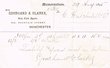 Courrier adressé en 1895 à la Co Hatchwell