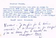 Note adressée en 1936 à Mr Ohayon