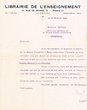 Lettre adressée le 21/02/1933 à Mr Crevolin de Casablanca
