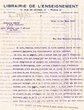 Lettre adressée le 01/03/1933 à Mr Crévilin ce Casablanca