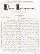 Courrier à en-tête "Radio International" envoyé le12/11/1946