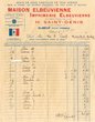 Facture rédigée le 08/02/1921 pour Meir Benisty de Marrakech