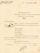 Courrier adressé en 1937 à Ricardo Ruiz