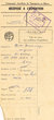 Récépissé d'expédition rédigé le 10/05/1957 pour l'Hôtel Beau-Rivage