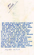 Brouillon rédigé le 13/08/1956 à l'Hôtel Majestic de Mogador