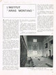 Article sur l'Institut Arias Montana de Madrid