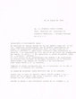 Lettre adressée le 22/01/1969 à F. Perez Castro de Madrid
