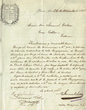 Lettre signée de Samuel Sosso Président de la Communauté juive de Buenos Aires, au grand rabbin Samuel Nahon de Tétouan