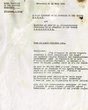 Courrier adressé le 14/03/1969 au Ministre de la Jeunesse et des Sports de Rabat