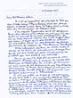 Lettre adressée le 16/10/1975 à Raphael Benazeraf de Neuilly-sur-Seine