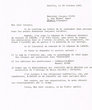 Lettre adressée le 29/10/1967 à Jacques Pinto de Madrid